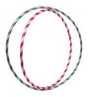 Glitter Hoela Hoep Set: Blauw 71 cm en Roze 66 cm