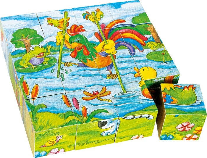 blokpuzzel Lotte's Wereld junior hout 16-deilg