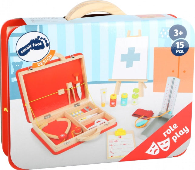 houten ehbo-koffer rood 29 x 6 x 26 cm