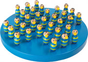 solitaire Toekan junior 20 cm hout blauw/geel