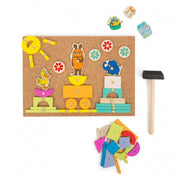 houten Hamertje Tik 102-delig 24 cm