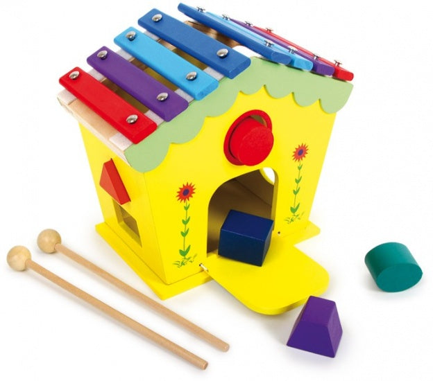 Houten Klank- en Speelhuis Dodoo 11X21X19 cm