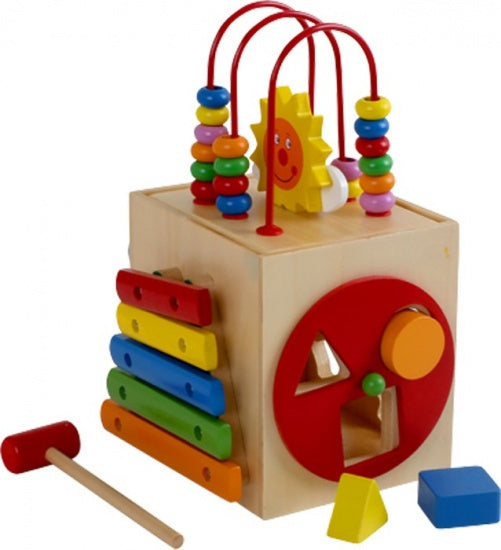 Houten Motoriek-Kubus ZON