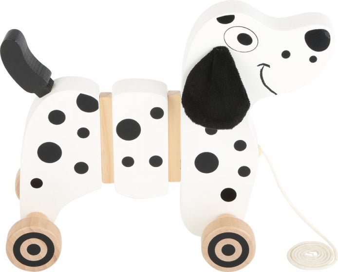 Houten trekfiguur Dalmatiër 27 cm