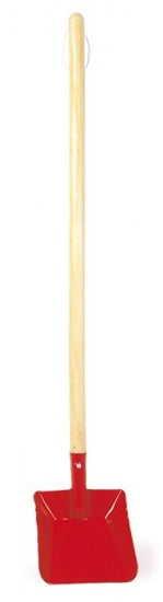schep junior 84 x 14 cm hout/staal naturel/rood