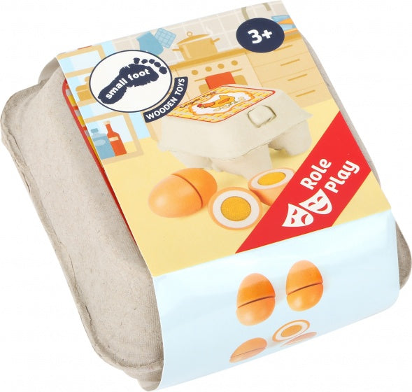 Speelgoed eieren hout 4 stuks