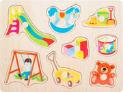 Speelgoed puzzel hout 10-delig 30 x 22 cm
