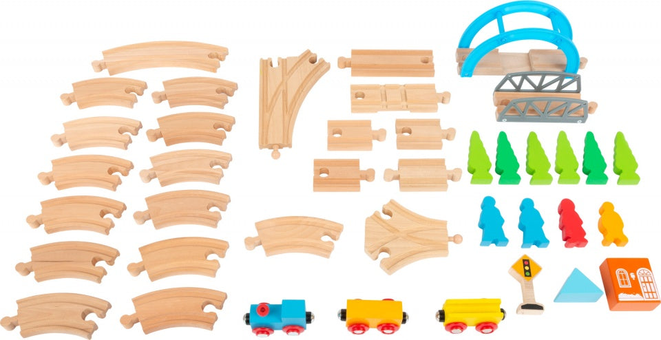 speelgoedtrein Big Journey hout junior 40-delig