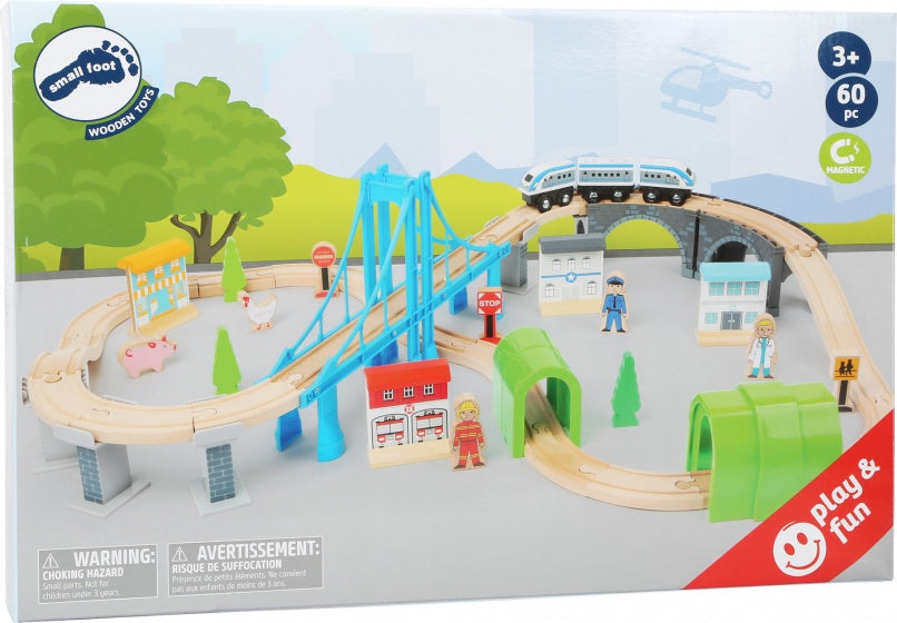 speelgoedtrein Bridge hout junior 24-delig