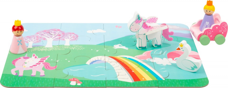 speelset Unicorn in een koffer meisjes 12-delig