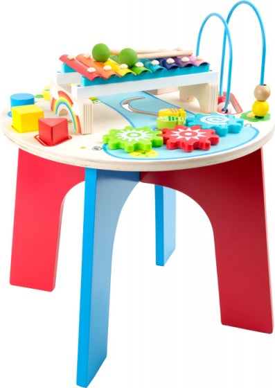 speeltafel met muziekinstrument hout hoogte 47cm