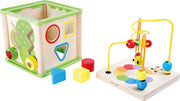Training kubus met loop Insecten hout