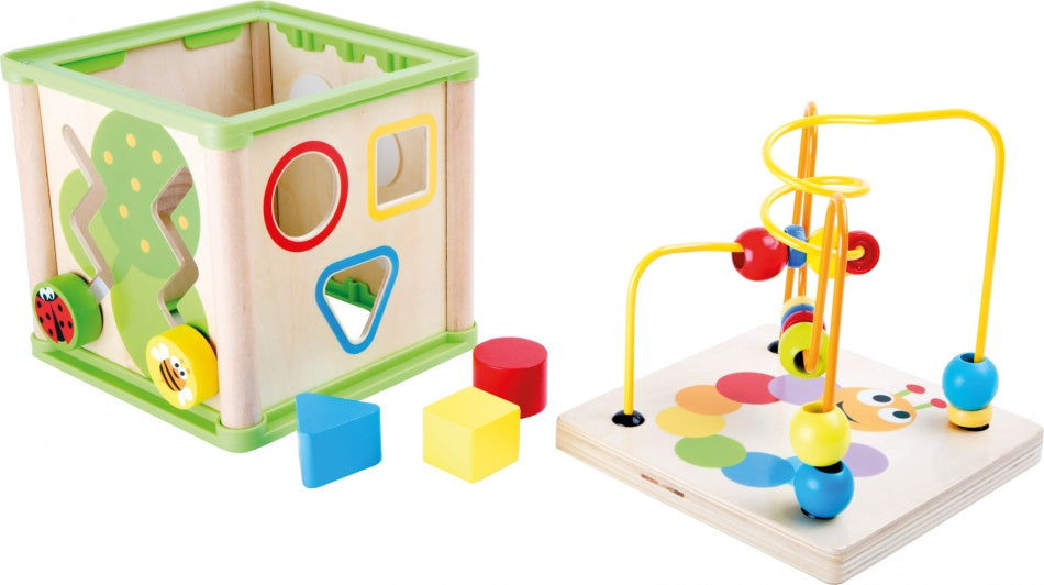 Training kubus met loop Insecten hout