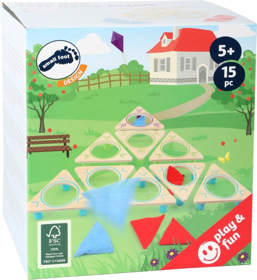 zandzak richt en gooi spel