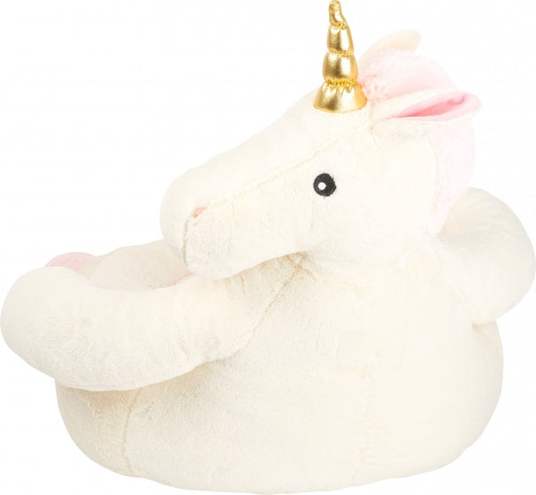 zitkussen Eenhoorn pluche meisjes 60 cm beige