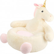 zitkussen Eenhoorn pluche meisjes 60 cm beige