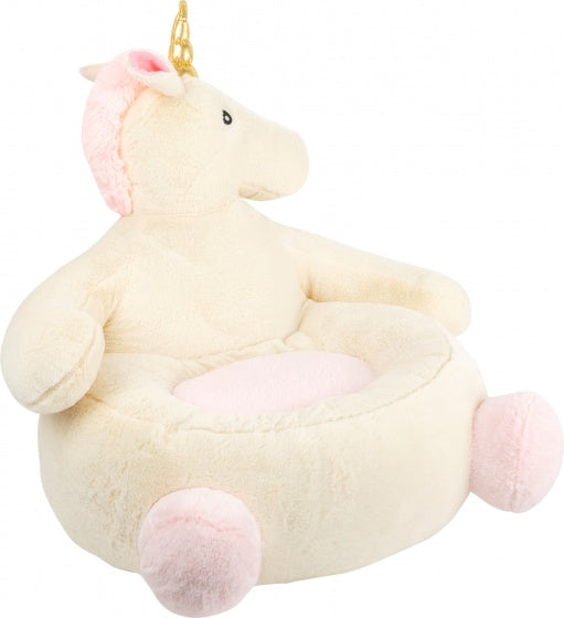 zitkussen Eenhoorn pluche meisjes 60 cm beige