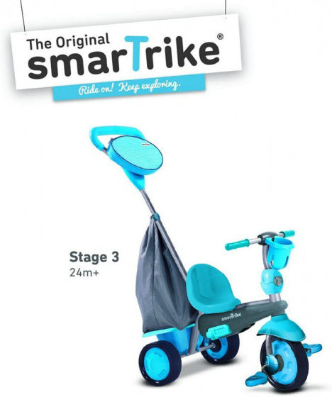 4-in-1-driewieler Swing DLX Junior Grijs/Blauw