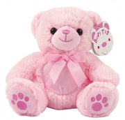 knuffelbeer Paws junior 20 cm polyester roze