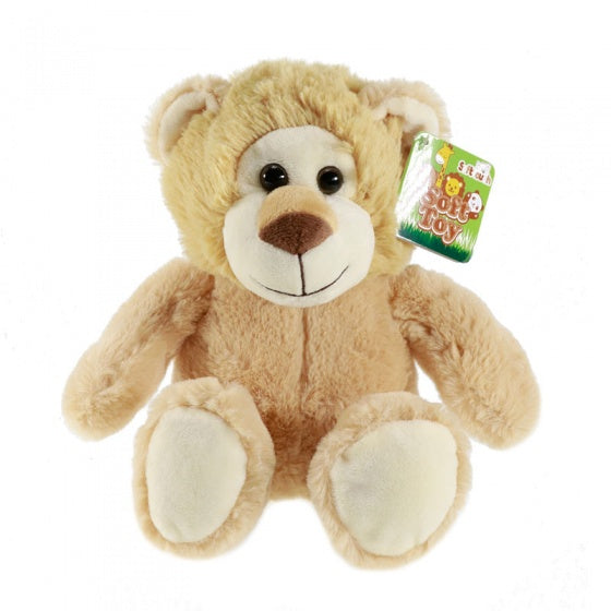 knuffelleeuw zittend bruin 21 cm