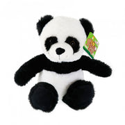 knuffelpanda zittend zwart/wit 21 cm