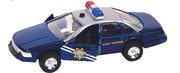 hulpdienst auto: politiewagen 13 cm blauw
