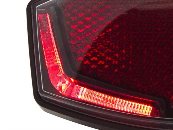 achterlicht Lineo led batterij 19 cm rood