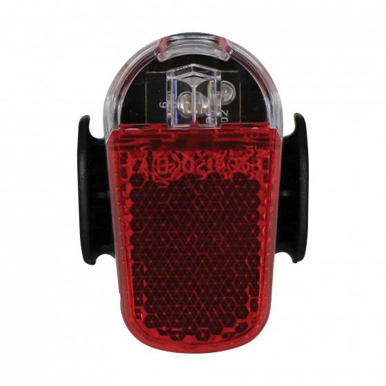 achterlamp Presto 2 led batterij 12 cm zwart