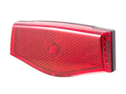 achterlicht Plateo XD dynamo led 50 mm zwart/rood