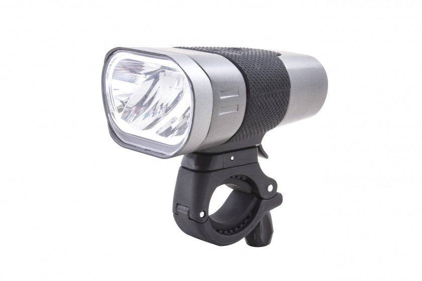 koplamp Axendo 60 Lux USB-oplaadbaar 80 m antraciet