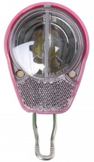 koplamp Roxeo XDA naafdynamo led roze