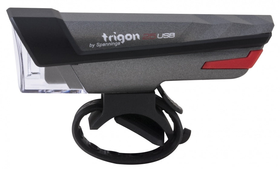koplamp Trigon 25 led oplaadbaar zwart