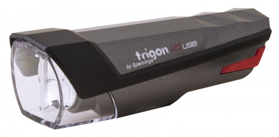 koplamp Trigon 25 led oplaadbaar zwart