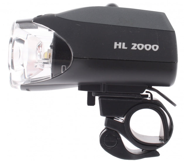 voorlicht met houder HL2000 LED zwart