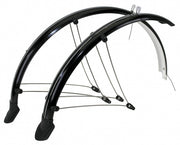 spatbordenset 28 inch 45 mm kunststof zwart
