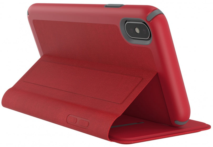 telefoonhoesje Presidio Folio Apple iPhone XS Max rood