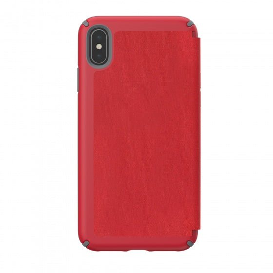 telefoonhoesje Presidio Folio Apple iPhone XS Max rood