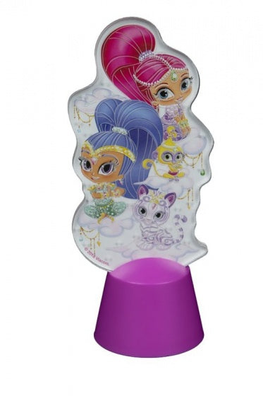 acryllampje Shimmer en Shine 13 cm roze