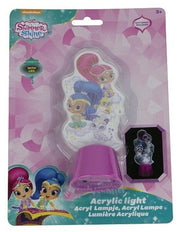 acryllampje Shimmer en Shine 13 cm roze