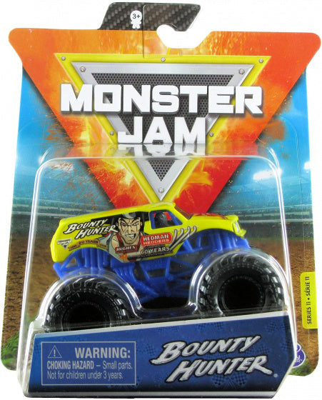 Monster Jam monstertruck Bounty Hunter 10 cm zwart