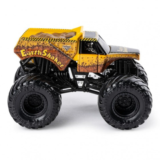 Monster Jam monstertruck Earth Shaker 10 cm oranje
