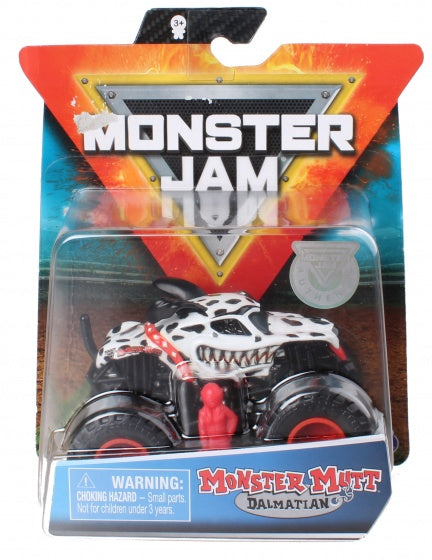 Monster Jam monstertruck mm Dalmatian 10 cm wit