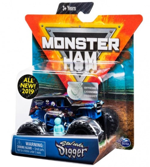 schaalmodel Monster Jam Digger 1:64 10 cm