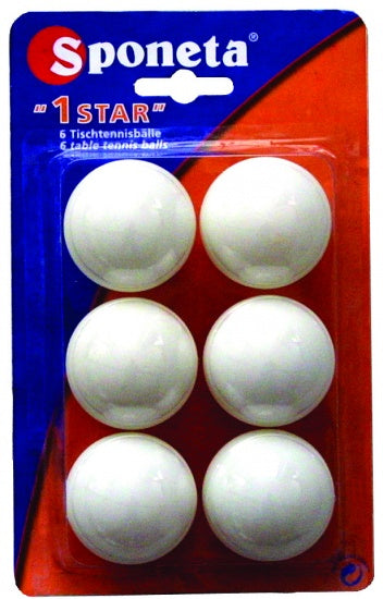 Tafeltennisballen 1 Ster 6 Stuks
