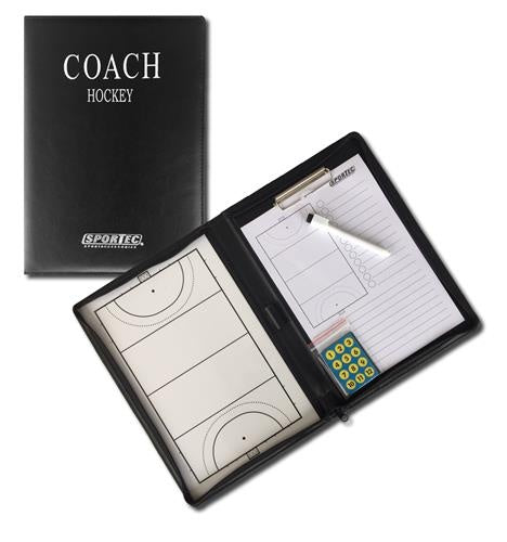 Coachmap hockey magnetisch 52 x 36 cm zwart