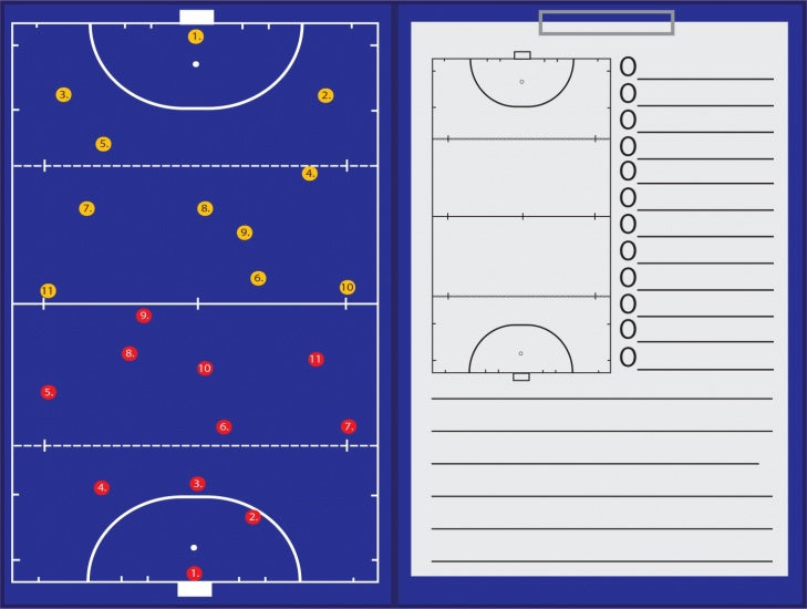 Coachmap Hockey Magnetisch Met Clip 35 X 47 cm