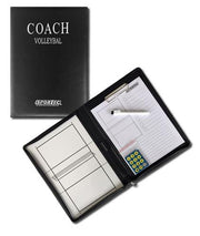Coachmap volleybal magnetisch 52 x 36 cm zwart