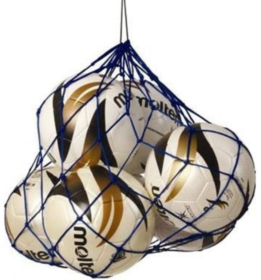 Nylon draagnet 5/7 ballen blauw (verpakking)