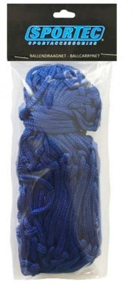 Nylon draagnet 5/7 ballen blauw (verpakking)