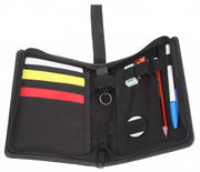 Scheidsrechter set professioneel zwart